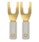 WireWorld Gold Spade Uni-Term with Sockets - Wymienne pozłacane wtyki głośnikowe typu widełki z mocowaniem - 2 sztuki