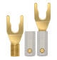WireWorld Gold Spade Uni-Term with Sockets - Wymienne pozłacane wtyki głośnikowe typu widełki z mocowaniem - 2 sztuki