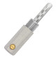 WireWorld Silver Banana Uni-Term with Sockets - Wymienny posrebrzany wtyk głośnikowy bananowy z mocowaniem
