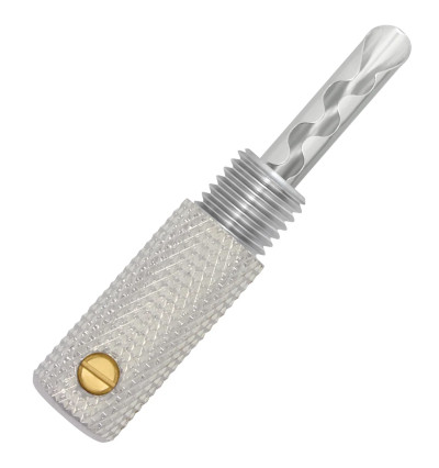 WireWorld Silver Banana Uni-Term with Sockets - Wymienny posrebrzany wtyk głośnikowy bananowy z mocowaniem