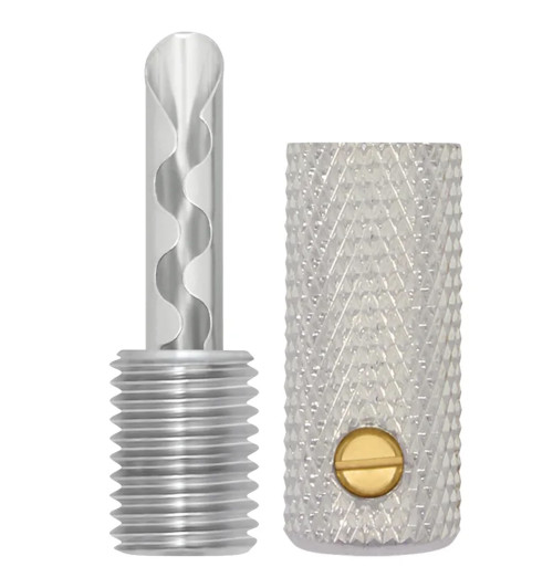 WireWorld Silver Banana Uni-Term with Sockets - Wymienny posrebrzany wtyk głośnikowy bananowy z mocowaniem