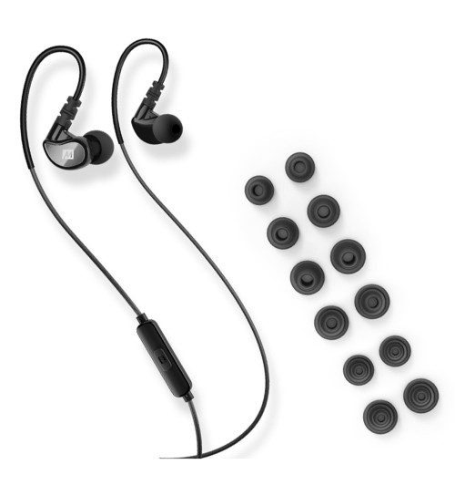 MEE Audio X1 (X-1) - sportowe słuchawki dokanałowe z pilotem i mikrofonem