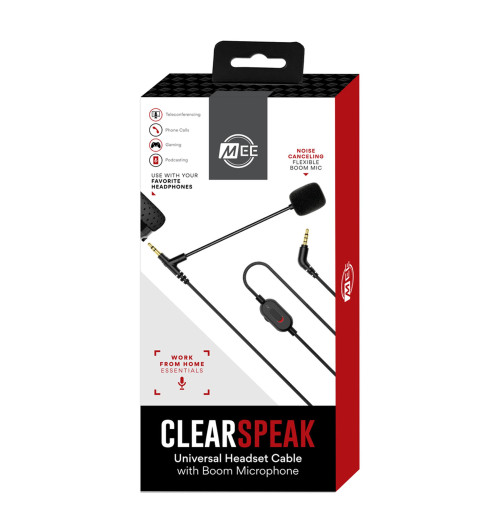 Uniwersalny kabel z mikrofonem MEE Audio Clearspeak Boom | Najlepsze zakupy z AVstore.pl
