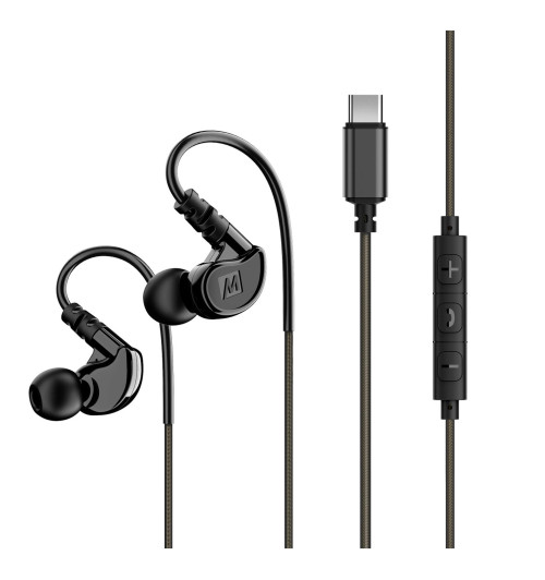 MEE Audio M6 Sport - słuchawki dokanałowe z wejściem USB C