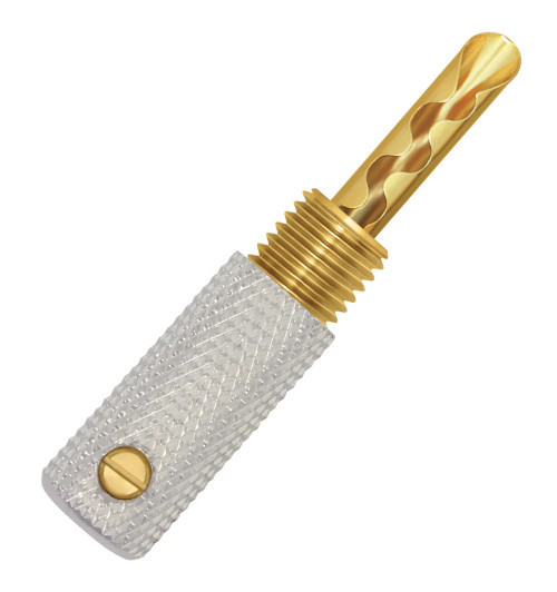 WireWorld Gold Banana Uni-Term with Sockets - Wymienny pozłacany wtyk głośnikowy bananowy z mocowaniem