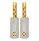 WireWorld Gold Banana Uni-Term with Sockets - Wymienne pozłacane wtyki głośnikowe bananowe z mocowaniem - 2 sztuki