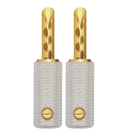 WireWorld Gold Banana Uni-Term with Sockets - Wymienne pozłacane wtyki głośnikowe bananowe z mocowaniem - 2 sztuki