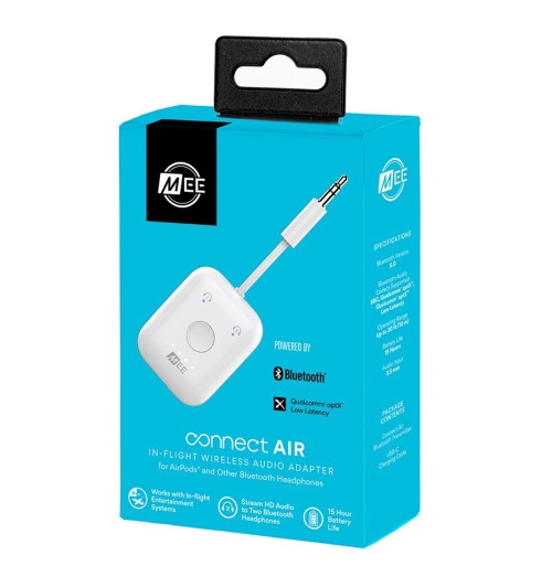 MEE Audio Connect Air - bezprzewodowy transmiter audio / nadajnik Bluetooth do słuchawek oraz głośników Bluetooth