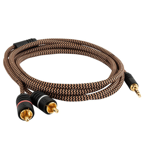 Proson Arctic Series AUX 3.5mm to RCA - Kabel interkonekt audio 3.5mm Stereo Jack - 2 RCA (Cinch) 2m