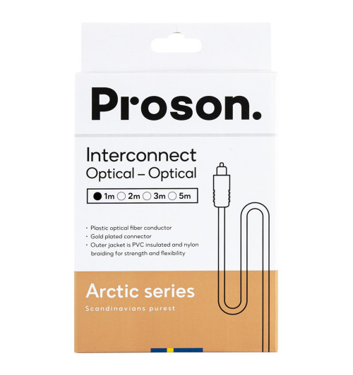 Proson Arctic Series Optical Cable - Kabel optyczny Toslink 1m