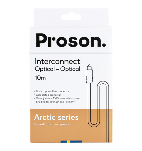 Proson Arctic Series Optical Cable - Kabel optyczny Toslink 10m