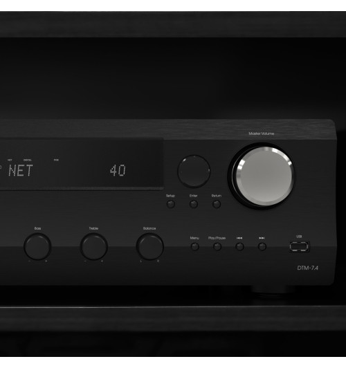 Integra DTM-7.4 - Wzmacniacz zintegrowany stereo / odtwarzacz sieciowy streamer Hi-Fi z Chromecast, AirPlay2 i Roon Ready