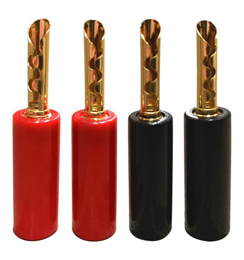 Proson Arctic Series Banana Plug Plastic Housing - Wtyki głośnikowe bananowe - 10 sztuk