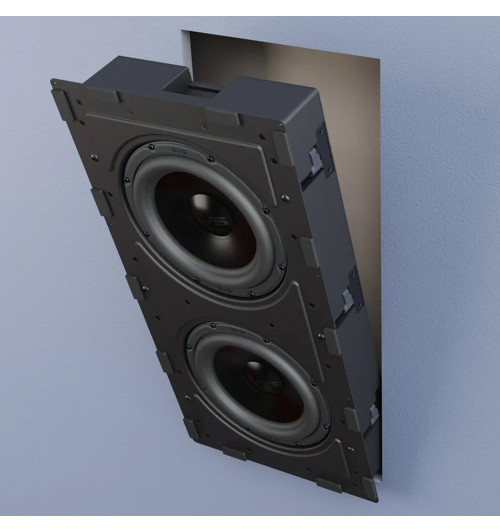 SVS 3000 In-Wall Dual - Zestaw dwóch subwooferów instalacyjnych ściennych + wzmacniacz