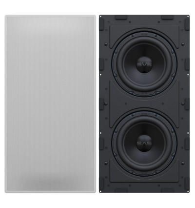 SVS 3000 In-Wall Dual - Zestaw dwóch subwooferów instalacyjnych ściennych + wzmacniacz