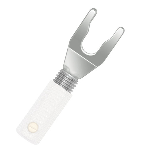 WireWorld Silver Spade - Wymienny posrebrzany wtyk głośnikowy typu widełki do mocowania Uni-Term™