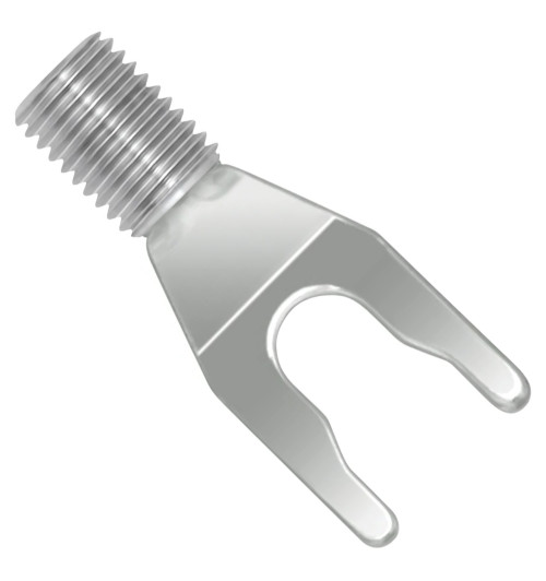 WireWorld Silver Spade - Wymienne posrebrzane wtyki głośnikowe typu widełki do mocowania Uni-Term - 2 sztuki