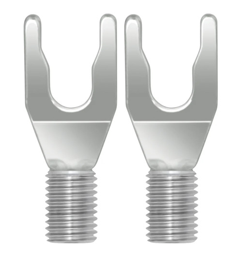 WireWorld Silver Spade - Wymienne posrebrzane wtyki głośnikowe typu widełki do mocowania Uni-Term - 2 sztuki
