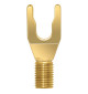 WireWorld Gold Spade - Wymienne pozłacane wtyki głośnikowe typu widełki do mocowania Uni-Term - 2 sztuki