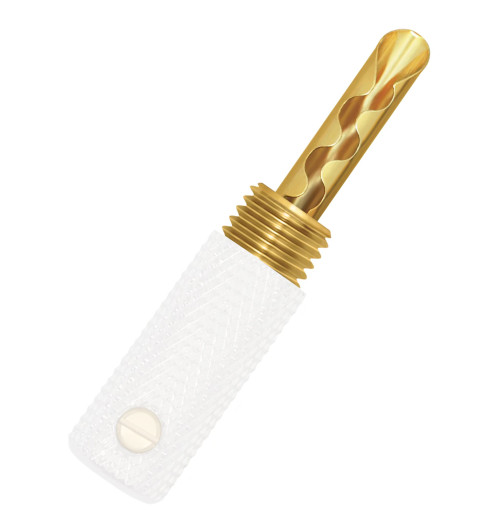 WireWorld Gold Banana - Wymienny pozłacany wtyk głośnikowy bananowy do mocowania Uni-Term