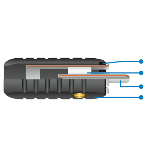 WireWorld Silver-Tube™ RCA Plug 8.5mm - Wymienny posrebrzany wtyk RCA