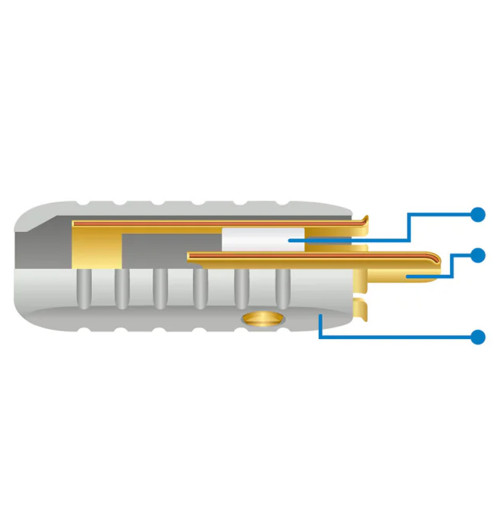 WireWorld Gold-Tube™ RCA Plug 6.5mm - Wymienny pozłacany wtyk RCA