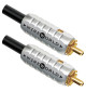 WireWorld Gold-Tube™ RCA Plug 6.5mm - Wymienne pozłacane wtyki RCA - 2 sztuki
