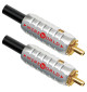 WireWorld Gold-Tube™ RCA Plug 6.5mm - Wymienne pozłacane wtyki RCA - 2 sztuki