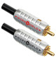 WireWorld Gold-Tube™ RCA Plug 6.5mm - Wymienne pozłacane wtyki RCA - 2 sztuki