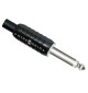 WireWorld Phone Plug 6.3mm Mono Nickel - Wymienne niklowane wtyki 6.3mm Mono Jack - 2 sztuki