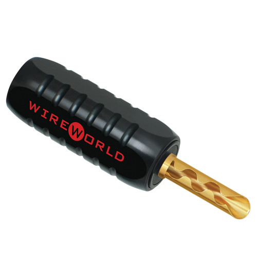 WireWorld Banana Plug Set - Wymienny pozłacany wtyk głośnikowy bananowy z obudową