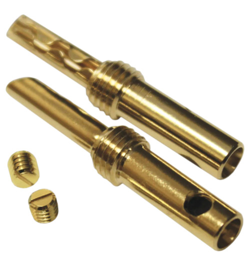 WireWorld Banana Plugs - Wymienne pozłacane wtyki głośnikowe bananowe bez obudowy - 2 sztuki