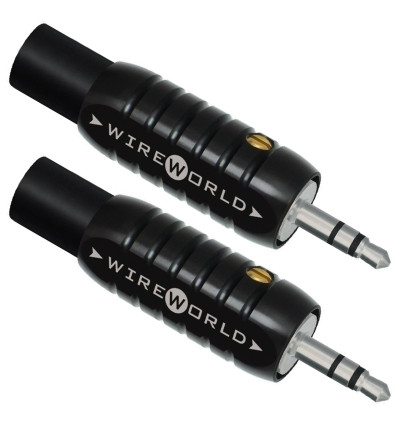WireWorld Barrel Plug 3.5mm Stereo Jack Silver 11mm - Wymienne posrebrzane wtyki 3.5mm Stereo mini Jack - 2 sztuki