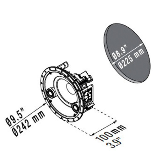 Dali Phantom E-60 S - Głośnik instalacyjny ścienny / sufitowy