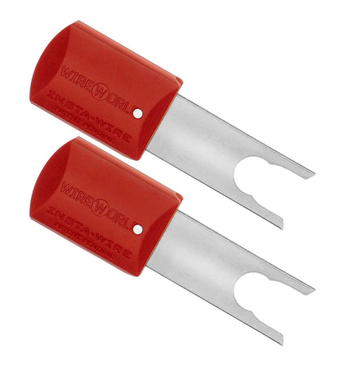 WireWorld Insta-Wire Silver Spades - Wymienne posrebrzane wtyki głośnikowe typu widełki - 2 sztuki