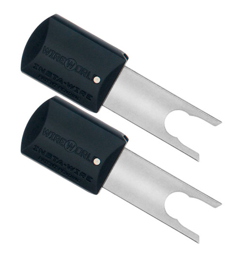 WireWorld Insta-Wire Silver Spades - Wymienne posrebrzane wtyki głośnikowe typu widełki - 2 sztuki