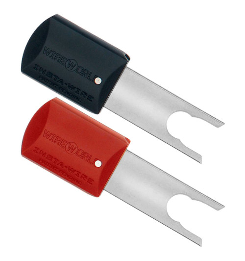 WireWorld Insta-Wire Silver Spades - Wymienne posrebrzane wtyki głośnikowe typu widełki - 2 sztuki