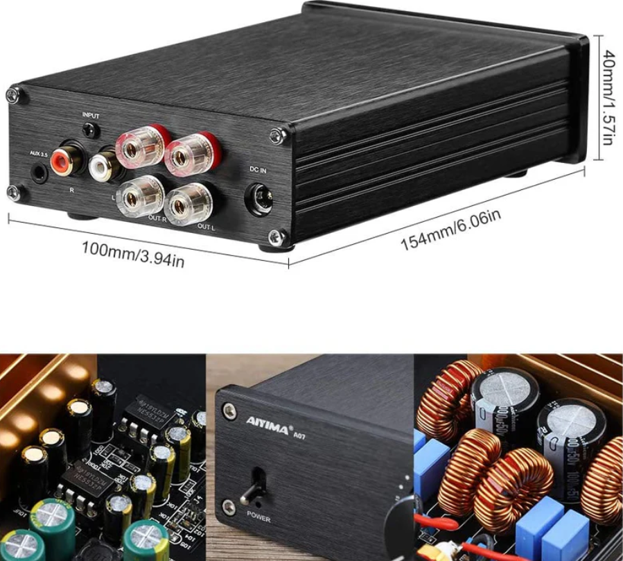 Mocny wzmacniacz stereo 2x300W