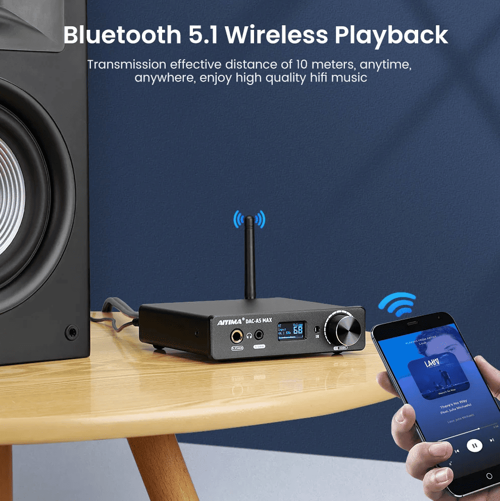 Wbudowany wzmacniacz słuchawkowy w AIYIMA DAC-A5 MAX