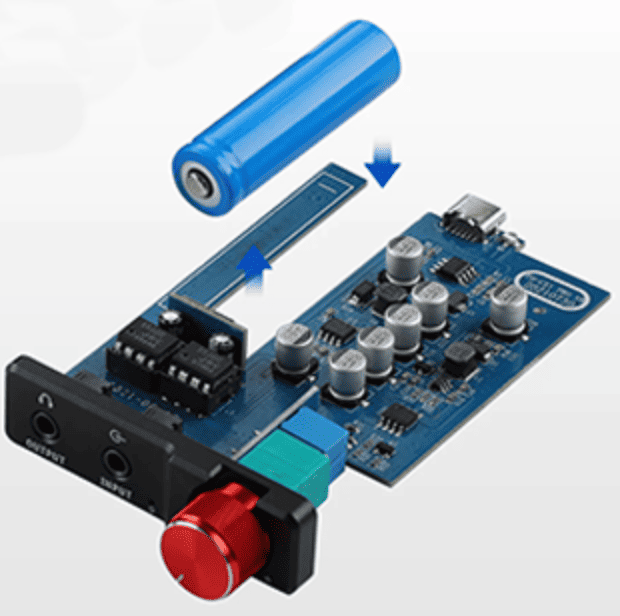 AIYIMA H1 z wymiennym akumulatorem 800 mAh