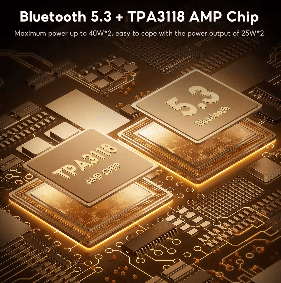 Kolorowy wskaźnik LED i tryby dźwięku