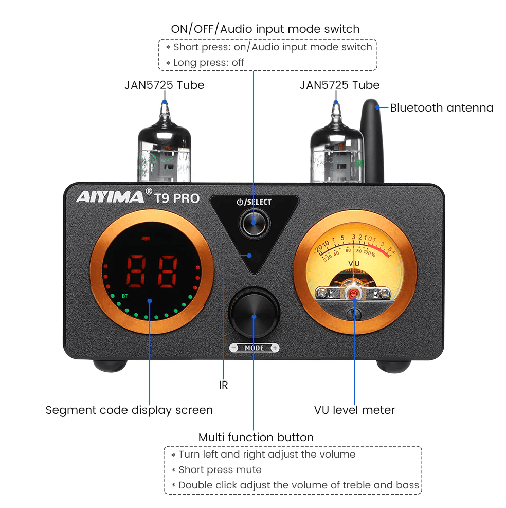 Bluetooth 5.1 QCC3040 w AIYIMA T9 PRO