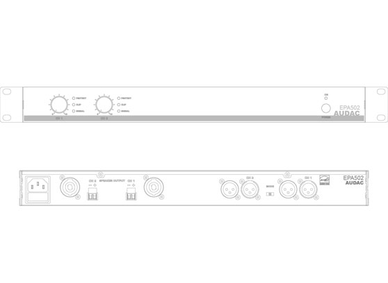 Audac EPA502 - cecha 2