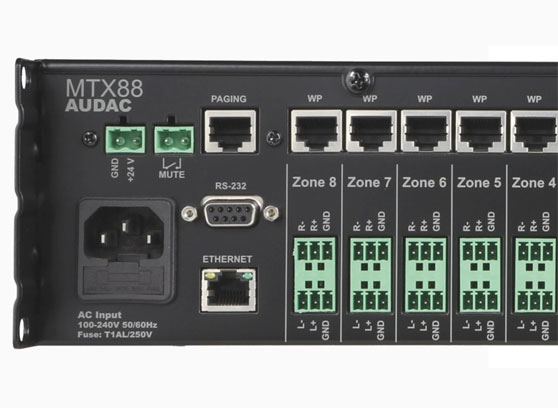 Audac MTX88 - cecha 2