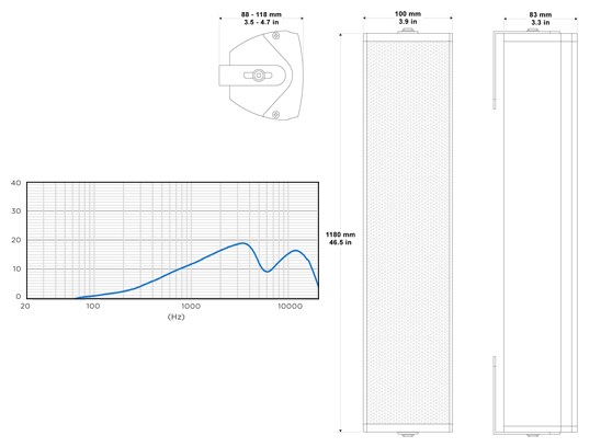 Biamp Desono COLW101 - cecha 1