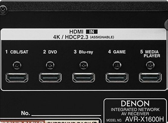 Denon AVR-X1600h - cecha 2
