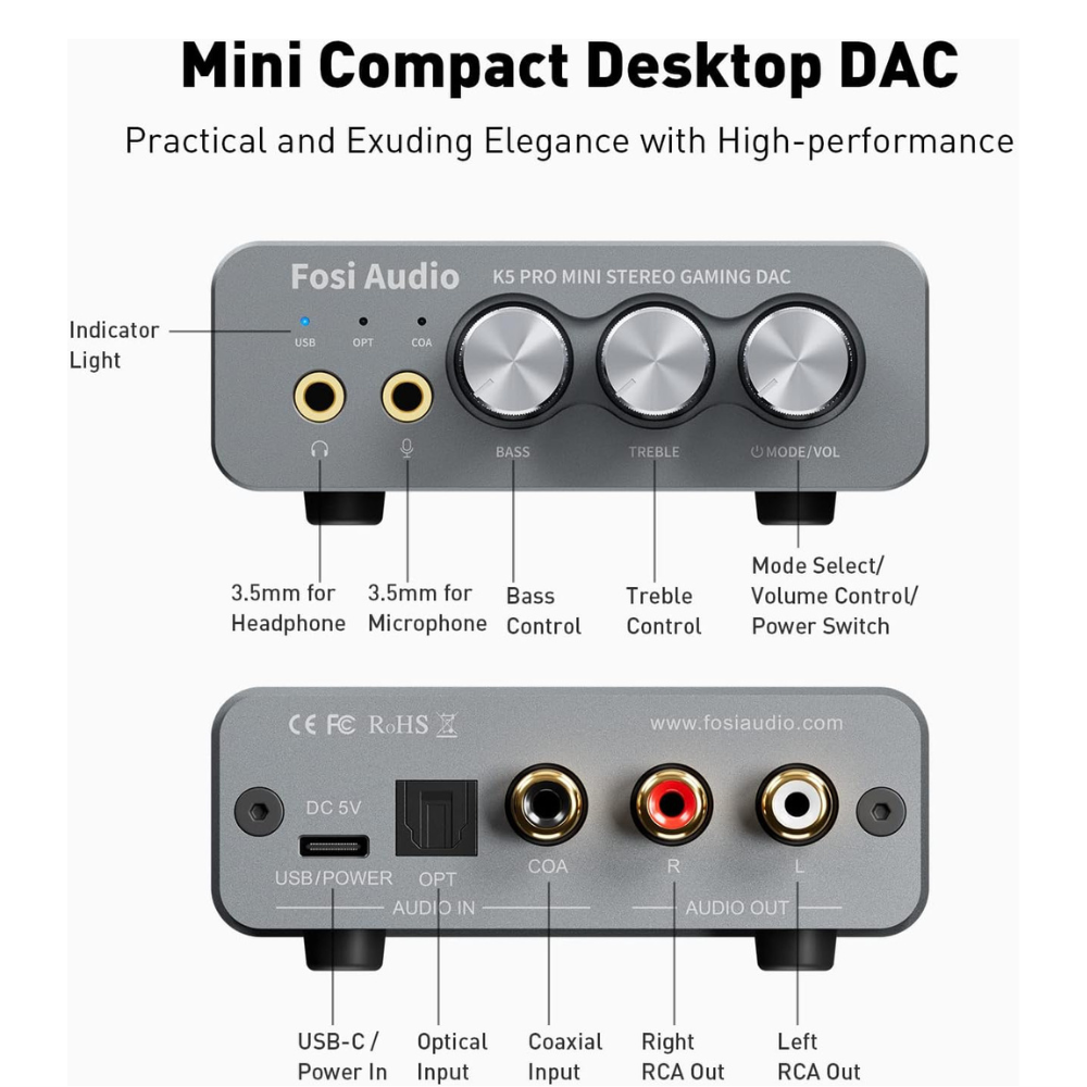 Moc wyjściowa Fosi K5 Pro