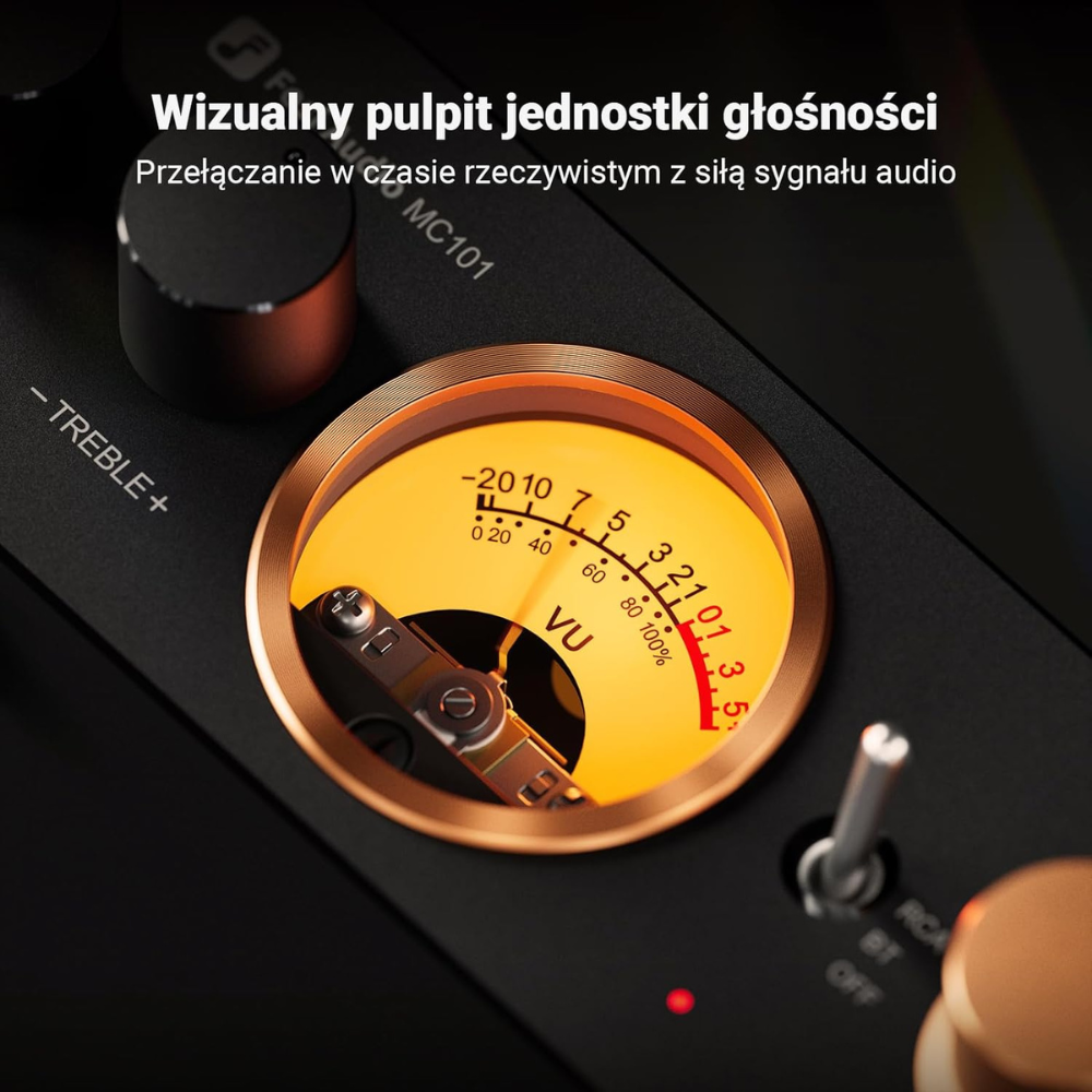 Wskaźnik VU we wzmacniaczu MC101