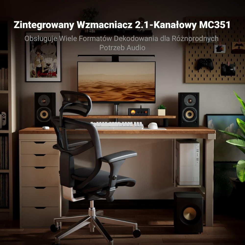 Moc i moduł wzmacniacza TPA3255 w MC351