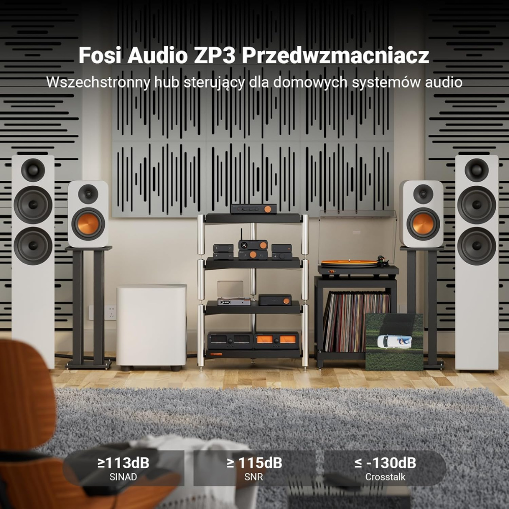 Wejścia i wyjścia RCA XLR SUB